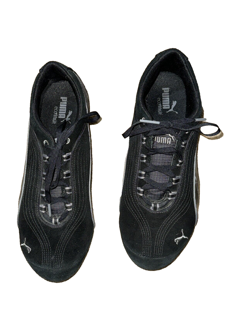 Puma Sport Lifestyle Sneakers Shoes Size 10 Black Gray Womens