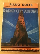 Piano Duets library No/21 Radio City Albums Edward B Marks      music 4