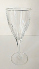 Vintage Royal Doulton Crystal Clear Cut Glass Water Goblet Fame Gold 8 7/8" Tall