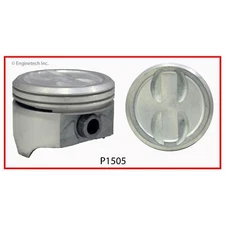 Standard Bore Dish Piston w/ Wrist Pin for Chevrolet SBC 350  / 4.3L 262