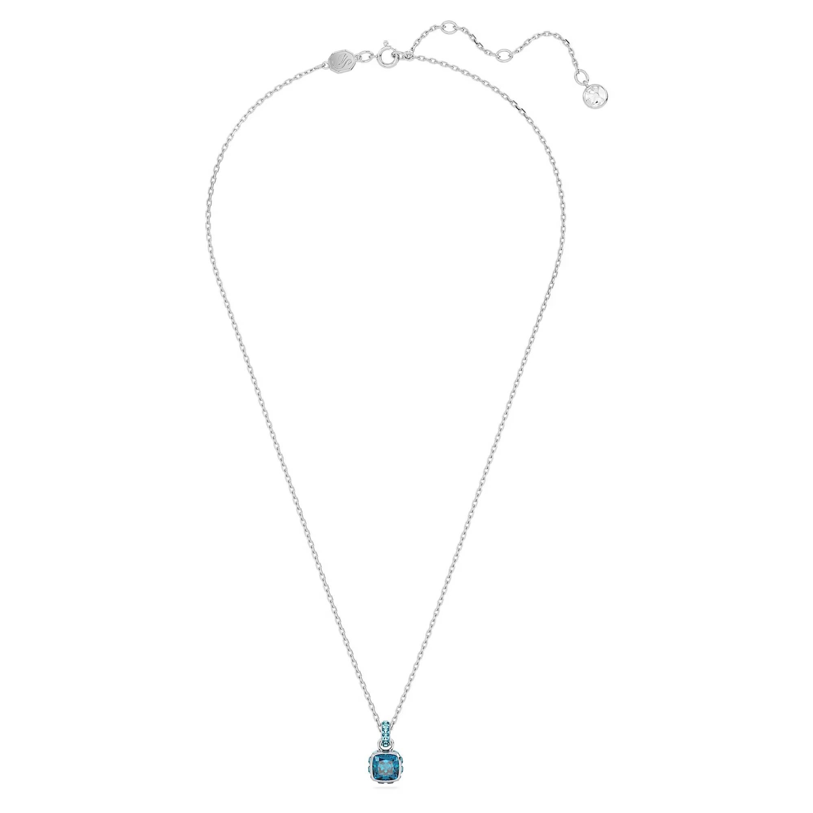 Collana Swarovski Birthstone Dicembre Pendente 5651707 necklace Nuovo Turchese