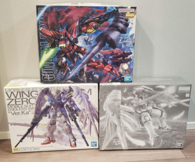 GUNDAM Wing Zero EW Ver.Ka Tallgeese F Epyon 1:100 MG SET BANDAI