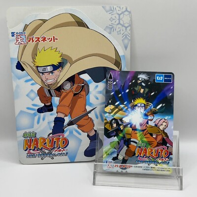 NARUTO SF Tokyo Metro Train Card Passnet Anime Manga Japan Very Rare F/S 2004