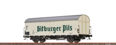 BRAWA 50984 Gedeckter Güterwagen Tnfhs 38 'Bitburger' DB, DC, Spur H0