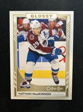 23-24 UD Series 2 Hockey Gold O-Pee-Chee Glossy R-36 Nathan MacKinnon