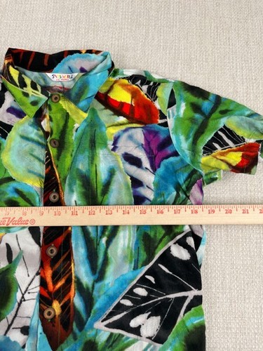 Jams World Lil' People Hawaiian Shirt Kids Large L Jasper Rayon Made In USA Surf - Picture 8 of 10