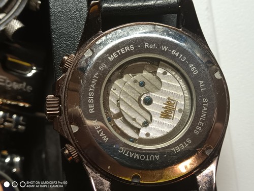 Wohler Men Automatic Watch W-6413-460 RUNS - Picture 3 of 5