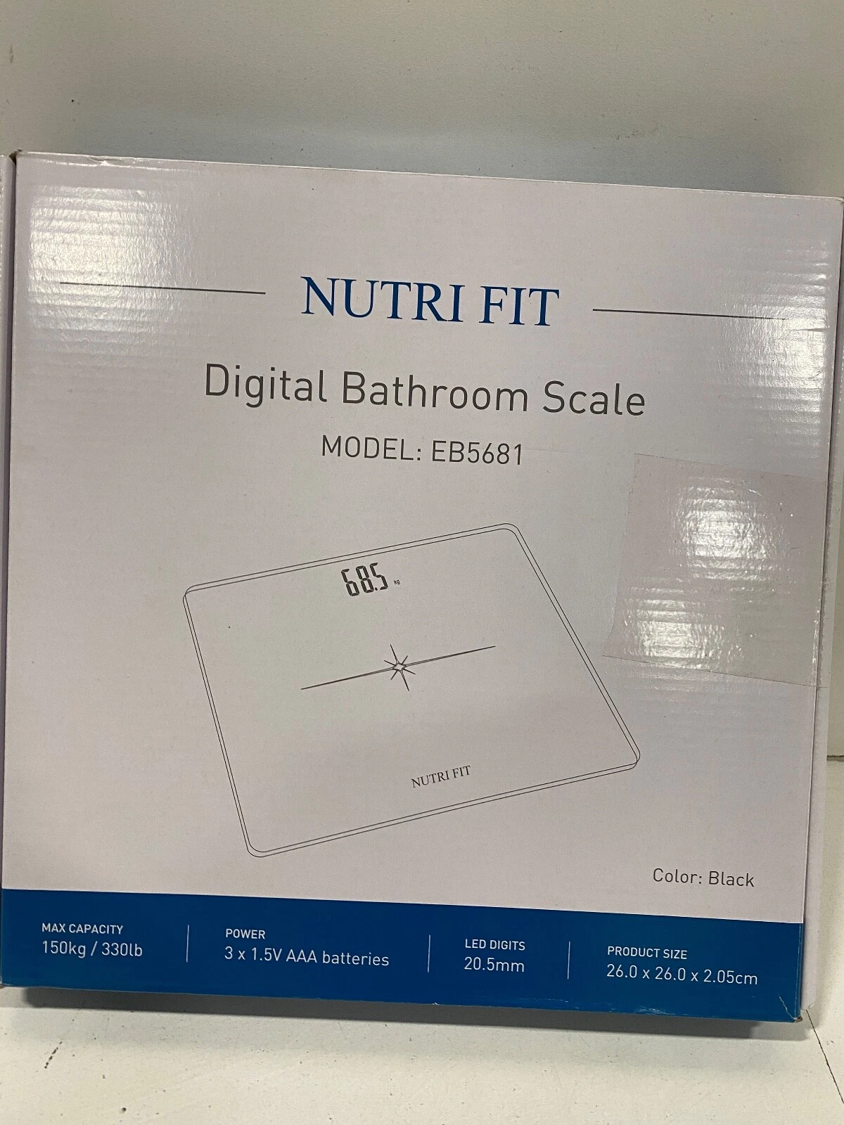 NUTRI FIT Digital Body Weight Bathroom Scale EB5681
