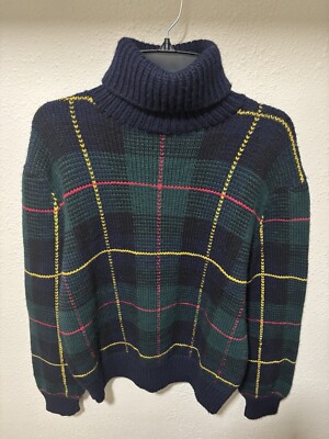 Polo Ralph Lauren Tartan-check Wool Jumper Plaid Sweater Men