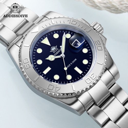 Orologio Uomo Quarzo Subacqueo Movimento Miyota 200M Impermeabile Lunetta Girevole Luminoso - Foto 10 di 15