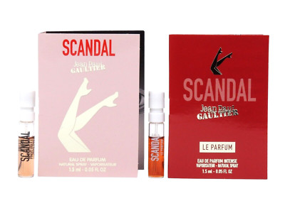 JPG JEAN PAUL GAULTIER SCANDAL LE PARFUM 1.5ml .05fl oz PERFUME SAMPLES TRY BOTH