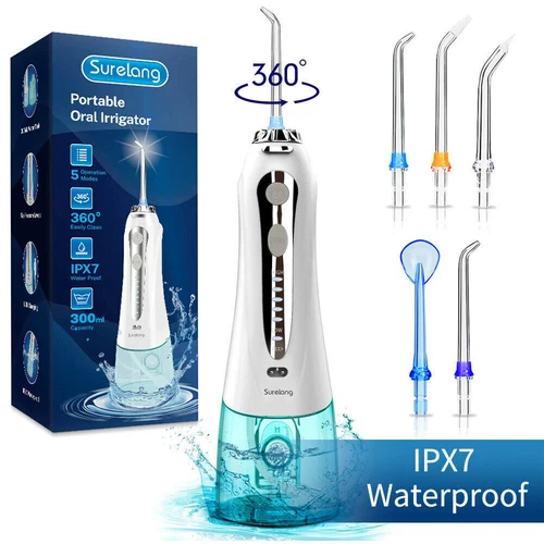 Waterpik Hilo dental inalámbrico con hilo dental irrigador oral hilo dental 6 puntas
