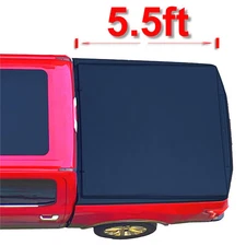 5.5' Soft Roll Up Tonneau Cover for 2007-2021 Toyota Tundra Truck Bed Cover