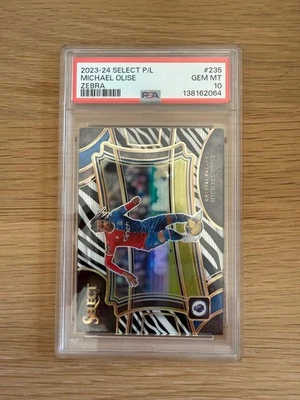 Michael Olise 2023-24 Panini Select Premier League Zebra /25 PSA 10 Gem Mint - Bild 1 von 2