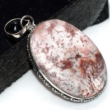 Mexican Laguna Lace 925 Silver Plated Pendant 2.1" Superb Jewelry JW