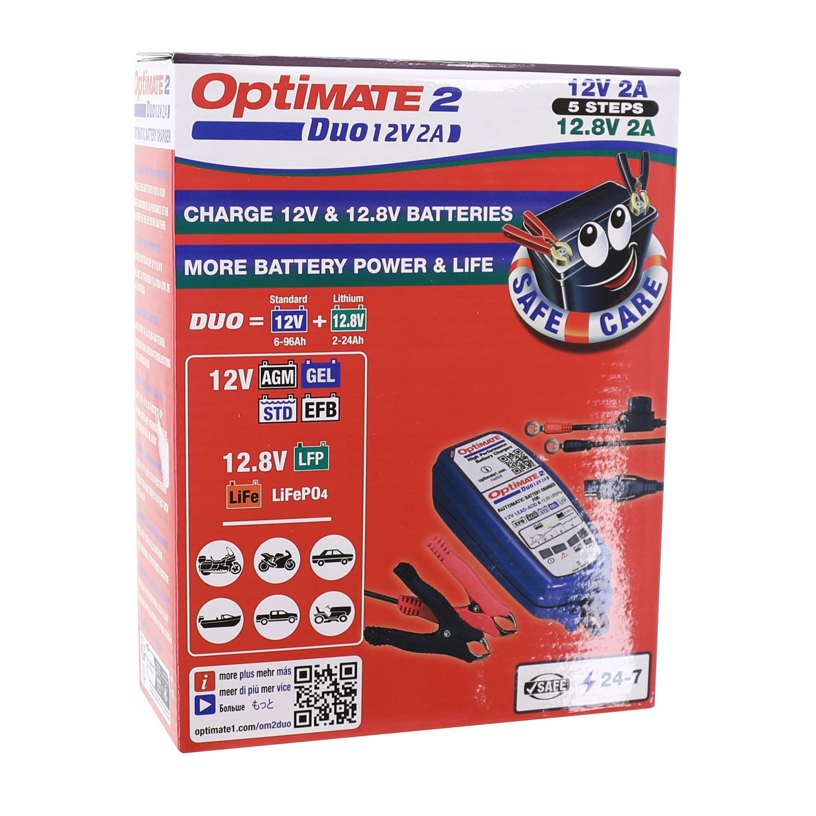 OptiMate 2 Duo TM550 résout les pannes de batterie 12V avec test automatique - 4
