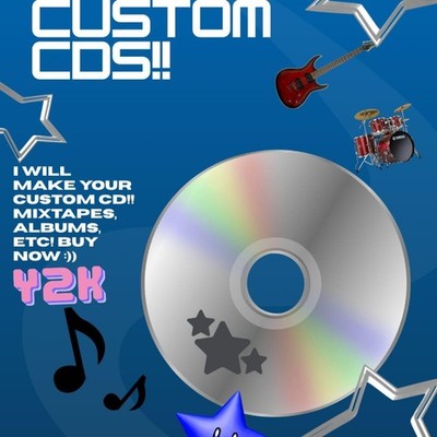 Custom CDs with Jewel Case Up to 80 Minutes of Songs, Spotify Playlist to CDs