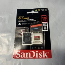 SanDisk Extreme 128GB Micro SD V30 microSDXC Memory Card - SDSQXA1-128G-GN6MA