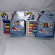 2 Crayola Color Wonder Mess Free Coloring 10ct Classic  Pastel Mini Markers