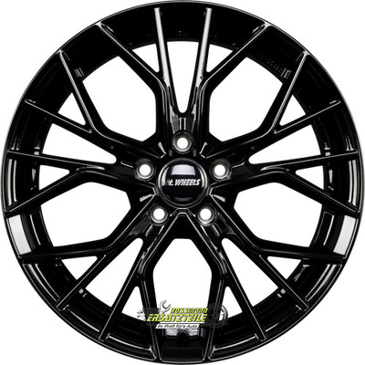 4x itWheels Tiara gloss black 8x18 ET30 - LK5/112 ML66.5 Felge Alu
