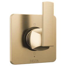 Delta Velum T11937-CZ 6-Setting 3-Port Diverter Trim - Champagne Bronze