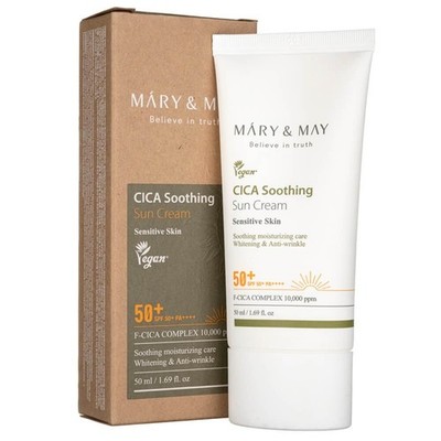 Mary&May CICA Beruhigende Sonnencreme SPF50+, 50 ml