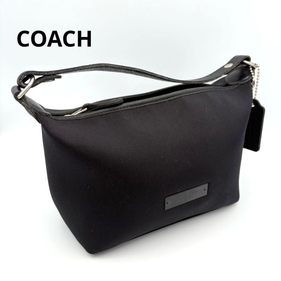 COACH Mini Handbag Accessory Pouch Cosmetic Pouch Black 11a