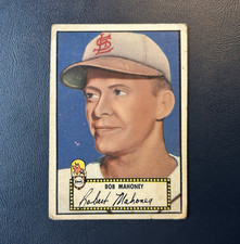 1952 Topps Baseball #58 Bob Mahoney St. Louis Browns Vintage MLB Card