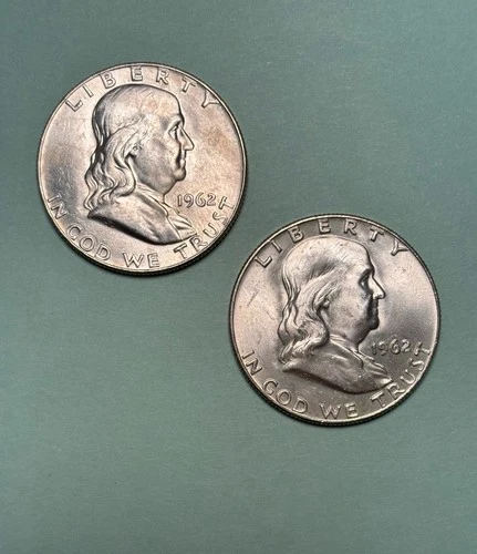 New Listing1962 D Franklin Half Dollars 90% Silver