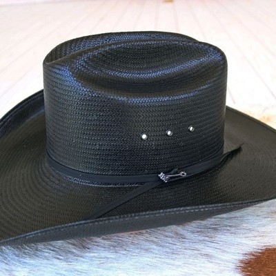 Stetson Coal Mine Black Straw Cowboy Hat | eBay