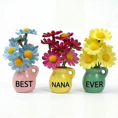 Nana s - Mini Vase Magnets for Frid,  Nana Ever 3-Piece Ceric