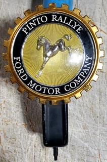 Vintage FORD PINTO RALLYE EMBLEM D12B 8216 AA License Plate Hood Topper 1 971 80