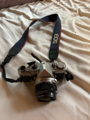Olympus OM-1 35mm SLR Film Camera - Black