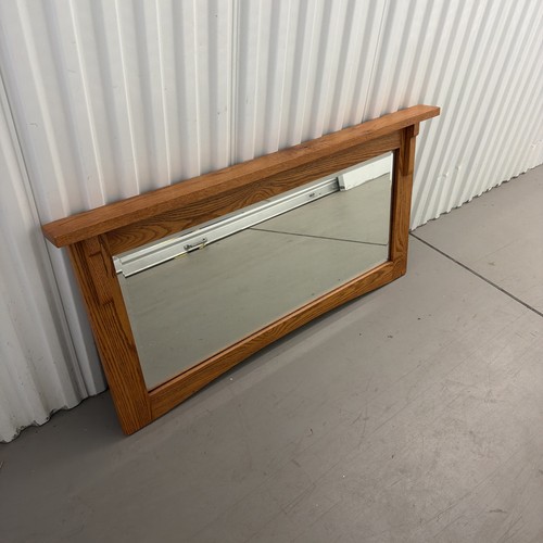 Solid Oak Wall Mirror 1 Inch Oak Wood Mission Style