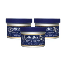 Wright's Silver Cleaner and Polish Cream - 8 Oz 3 PACK