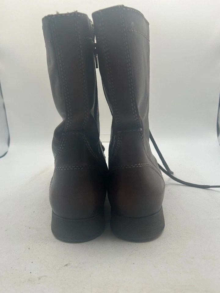 Женские боевые ботинки Steve Madden Troopa размер 11 М коричневая кожа 904 2819 - Изображение 3 из 4