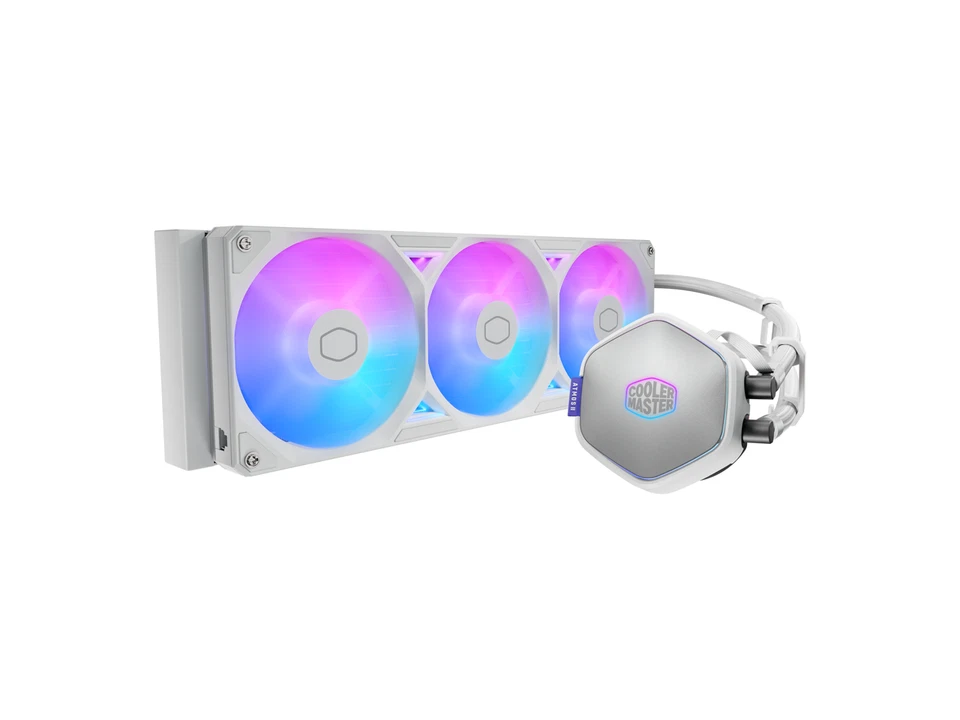 Cooler Master Atmos II 360 White VRM Fan FreeForm 2.0  AIO CPU Liquid Cooler, - Image 3 of 4
