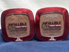 Loreal Infallible 24H Fresh Wear Foundation Powder 375 Deep Amber 0.31 oz Sealed