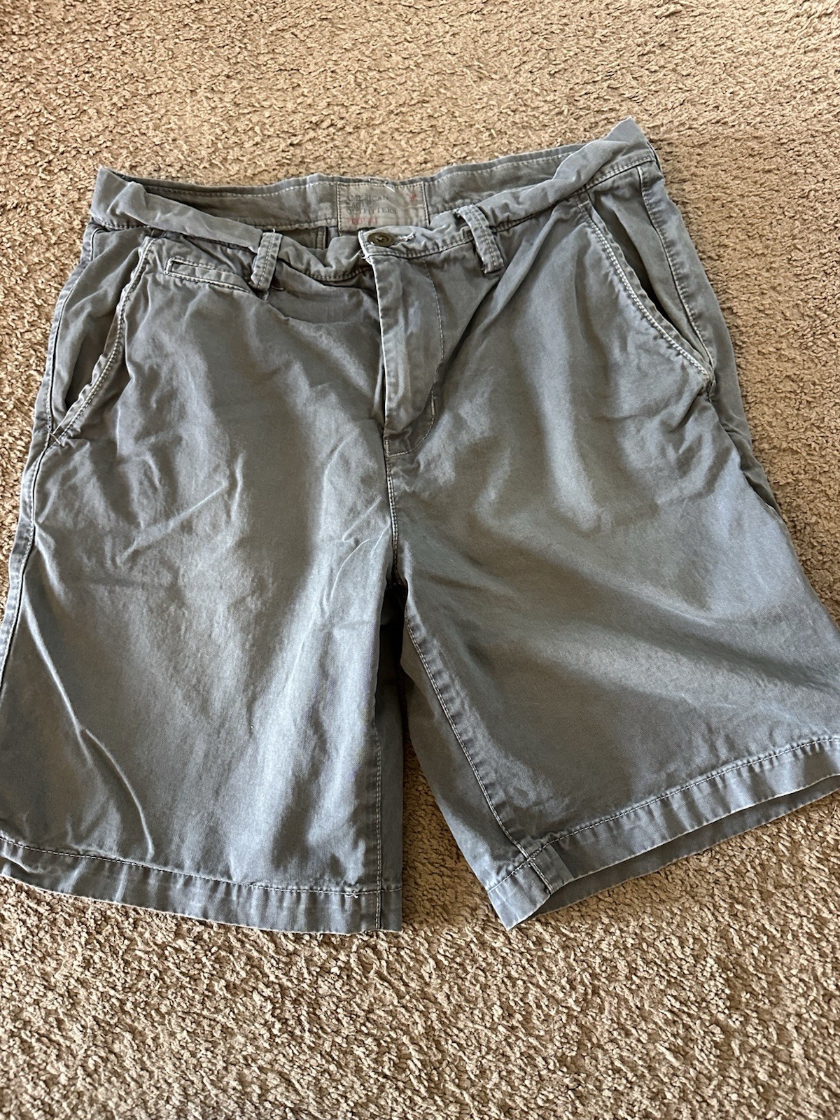 American Eagle Outfitters  Men’s Prep Fit Short Gray Color Size 33 Chino AE