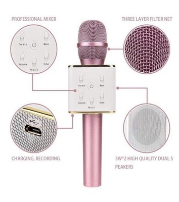 DRSYXCS Mikrofon neuestes hochwertiges Handmikrofon Karaoke ohne Ladegerät 