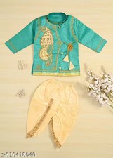 Trending Kids Printed boy kurta Pajama set  Kids Boys Kurta Dhoti Pajama