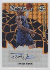 2019-20 Panini Mosaic Scripts Orange Prizm Torrey Craig #SC-TCR Auto 03nz