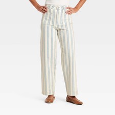 Women's Highest-Rise Striped Sailor Straight Jeans - Universal Thread