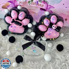 Taba Squishy Cat Paw Squeeze Toys Pack of 3, Cute Clear Cat Paw Squishy Toys,