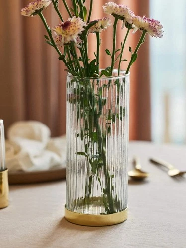Powered by People Fluted Glass Vase
