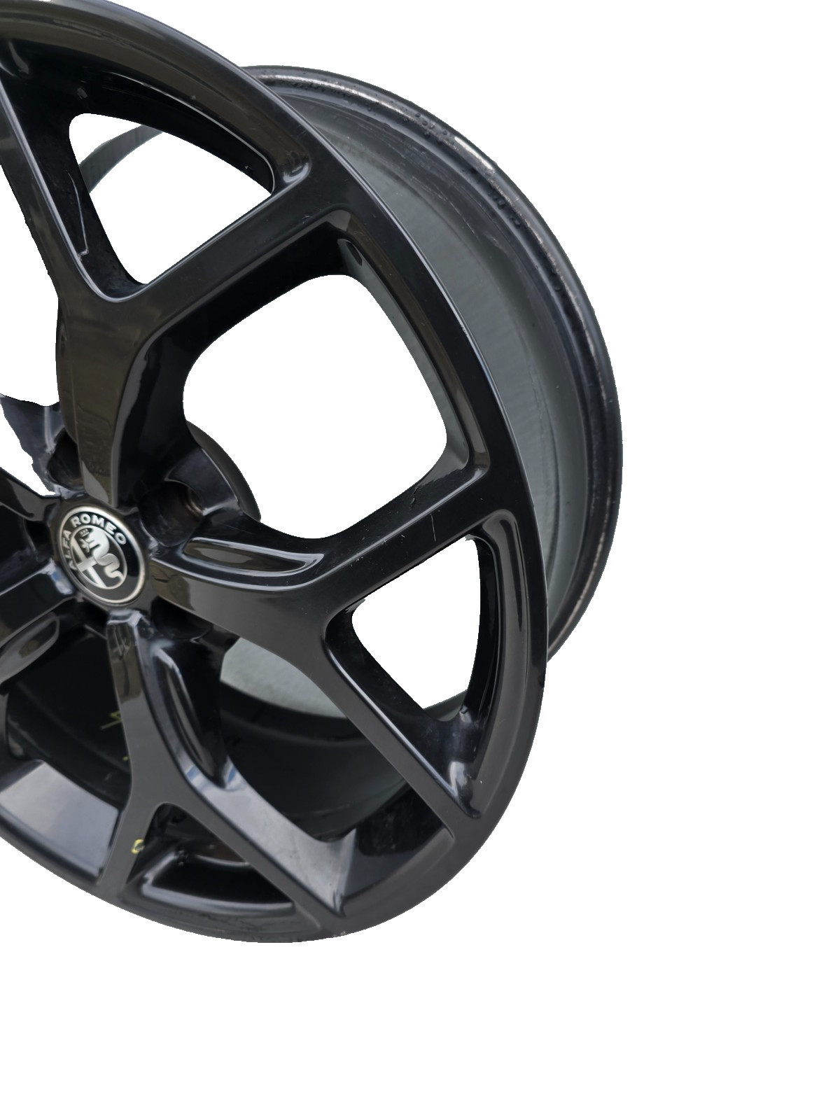 2017-2023 ALFA ROMEO GIULIA TI 19x8 Alloy 19'' WHEEL RIM BLACK Y SPOKE W/CENTER