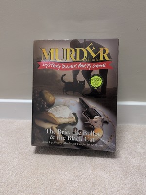 Mord a la Carte - Die Brie Kugel & die schwarze Katze Mystery Dinner Party Spiel NEU 
