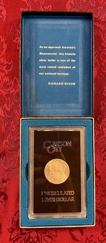 1884-CC uncirculated Morgan Dollar from GSA hoard w/original box