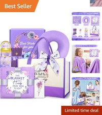Birthday Gifts for Women -Purple Happy Birthday Gift Basket for Mom, Wife, Girlf