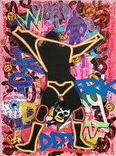 3 Kyle Willis WWE Wrestling Original canvas 18x24'' paintings